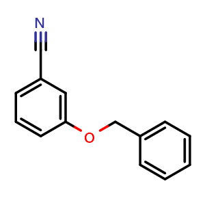 Chemical structure of 3-(Benzyloxy)benzonitrile , CAS 61147-43-1, AChemBlock U104445