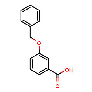 Chemical structure of 3-(Benzyloxy)benzoic acid , CAS 69026-14-8, AChemBlock U104446