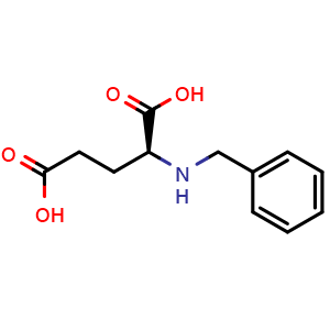 Chemical structure of (S)-2-(Benzylamino)pentanedioic acid , CAS 77539-18-5, AChemBlock U104463