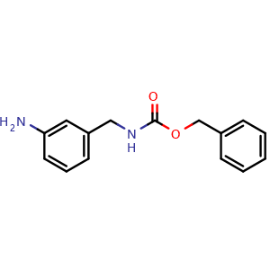 Chemical structure of Benzyl 3-aminobenzylcarbamate , CAS 374554-26-4, AChemBlock U104476