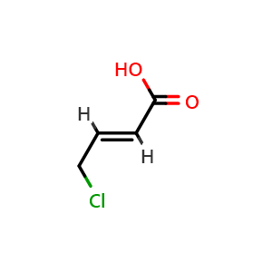 Chemical structure of Gamma-Chlorocrotonic acid , CAS 26340-58-9, AChemBlock U104540