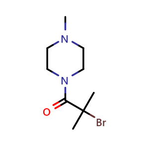 2-Bromo-2-methyl-1-(4-methyl-piperazin-1-yl)-propan-1-one