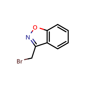 Chemical structure of 3-(Bromomethyl)-1,2-benzisoxazole , CAS 37924-85-9, AChemBlock U104555