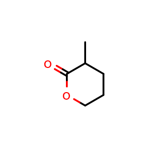 Chemical structure of Tetrahydro-3-methylpyran-2-one , CAS 10603-03-9, AChemBlock U104576