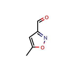 Chemical structure of 5-Methylisoxazole-3-carbaldehyde , CAS 62254-74-4, AChemBlock U104594