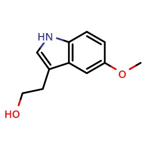 Chemical structure of 2-(5-Methoxy-1H-indol-3-yl)ethanol , CAS 712-09-4, AChemBlock U104608