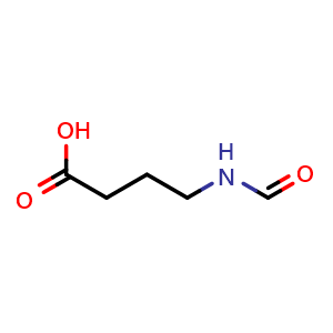 Chemical structure of 4-Formamidobutyric acid , CAS 26727-21-9, AChemBlock U104614