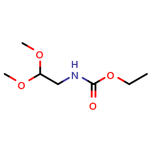 Chemical structure of Ethyl 2,2-dimethoxyethylcarbamate , CAS 71545-60-3, AChemBlock U104635