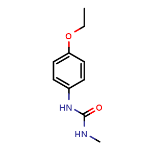 Chemical structure of 1-(4-Ethoxyphenyl)-3-methylurea , CAS 59758-99-5, AChemBlock U104649