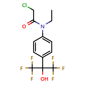 2-Chloro-N-ethyl-N-(4-(1,1,1,3,3,3-hexafluoro-2-hydroxypropan-2-yl)phenyl)acetamide