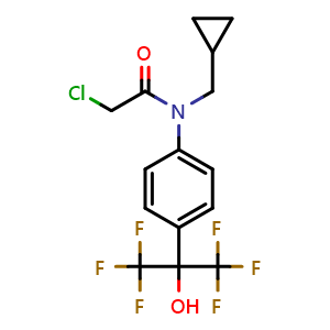2-Chloro-N-(cyclopropylmethyl)-N-(4-(1,1,1,3,3,3-hexafluoro-2-hydroxypropan-2-yl)phenyl)acetamide