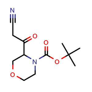 tert-Butyl 3-cyanoacetyl-4-morpholinecarboxylate