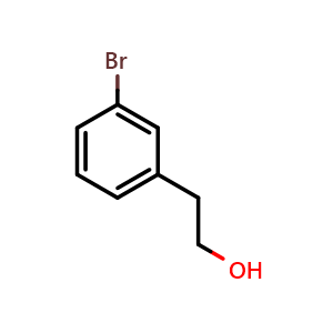 Chemical structure of 3-Bromophenethyl alcohol , CAS 28229-69-8, AChemBlock U104748