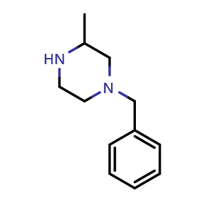 Chemical structure of 1-Benzyl-3-methylpiperazine , CAS 3138-90-7, AChemBlock U104766