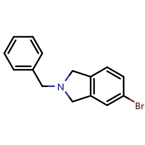 Chemical structure of 2-Benzyl-5-bromoisoindoline , CAS 905274-85-3, AChemBlock U104769