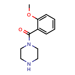 Chemical structure of (2-methoxyphenyl)(piperazin-1-yl)methanone , CAS 100939-88-6, AChemBlock U104799