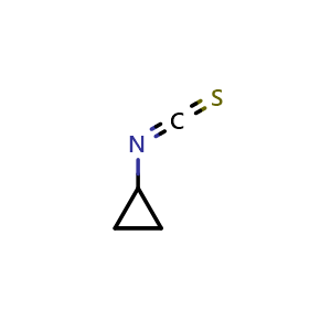 Chemical structure of Cyclopropyl isothiocyanate , CAS 56601-42-4, AChemBlock U104826