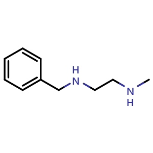 Chemical structure of N-Benzyl-N'-methylethylenediamine , CAS 56904-09-7, AChemBlock U104845