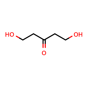 Chemical structure of 1,5-Dihydroxypentan-3-one , CAS 4254-85-7, AChemBlock U104913