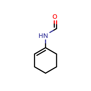 Chemical structure of N-Cyclohexenylformamide , CAS 40652-40-2, AChemBlock U104923