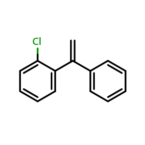 Chemical structure of 1-(1-(2-Chlorophenyl)vinyl)benzene , CAS 24892-81-7, AChemBlock U104928