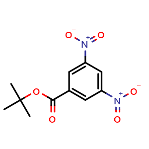 Chemical structure of tert-Butyl 3,5-dinitrobenzoate , CAS 5342-97-2, AChemBlock U104944