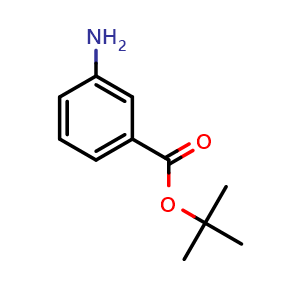 Chemical structure of tert-Butyl 3-aminobenzoate , CAS 92146-82-2, AChemBlock U104948