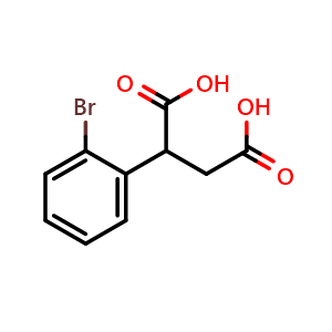 Chemical structure of 2-(2-Bromophenyl)succinic acid , CAS 20608-82-6, AChemBlock U104949