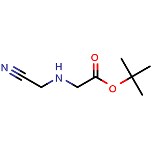 Chemical structure of 2-(N-Boc-methylamino)acetonitrile , CAS 180976-09-4, AChemBlock U104967