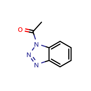 Chemical structure of 1-Acetyl-1H-benzotriazole , CAS 18773-93-8, AChemBlock U105004