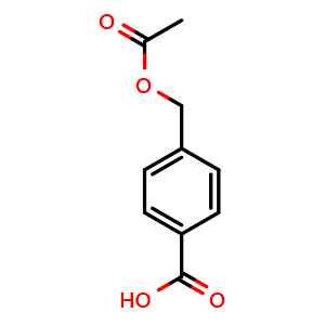 Chemical structure of 4-[(Acetyloxy)methyl]benzoic acid , CAS 15561-46-3, AChemBlock U105016