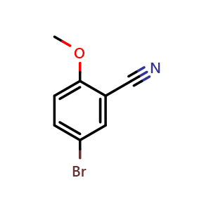 Chemical structure of 5-Bromo-2-methoxybenzonitrile , CAS 144649-99-0, AChemBlock U105027
