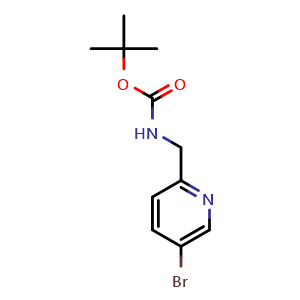 Chemical structure of Tert-butyl (5-bromopyridin-2-yl)methylcarbamate , CAS 1188477-11-3, AChemBlock U105042