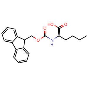 Chemical structure of Fmoc-D-norleucine , CAS 112883-41-7, AChemBlock U105049