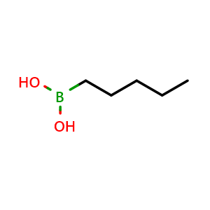 Chemical structure of N-pentylboronic acid , CAS 4737-50-2, AChemBlock U105060