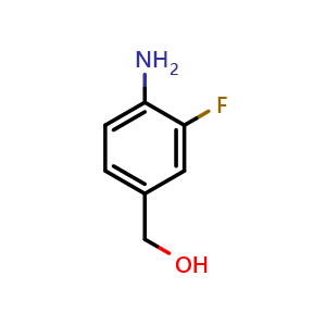 Chemical structure of (4-Amino-3-fluorophenyl)methanol , CAS 146019-45-6, AChemBlock U105178