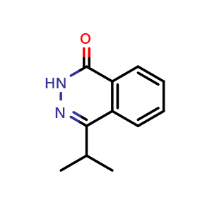 Chemical structure of 4-Isopropylphthalazin-1(2H)-one , CAS 2258-87-9, AChemBlock U105188
