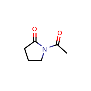 Chemical structure of 1-Acetyl-2-pyrrolidone , CAS 932-17-2, AChemBlock U105204