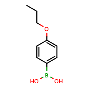 Chemical structure of 4-Propoxyphenylboronic acid , CAS 186497-67-6, AChemBlock U105260