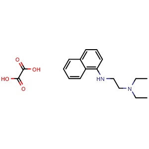 Chemical structure of N,N-diethyl-N'-1-naphthylethylenediamine oxalate , CAS 29473-53-8, AChemBlock U105283