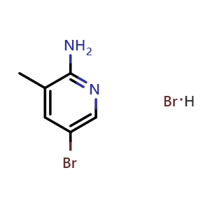 Chemical structure of 2-Amino-5-bromo-3-methylpyridine hbr , CAS 2121513-02-6, AChemBlock U105290