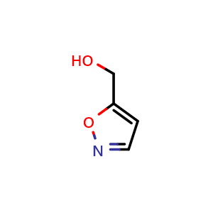 Chemical structure of (1,2-Oxazol-5-yl)methanol , CAS 98019-60-4, AChemBlock U105309