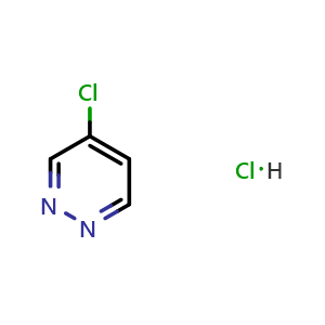 Chemical structure of 4-Chloropyridazine hydrochloride , CAS 1193386-63-8, AChemBlock U105332