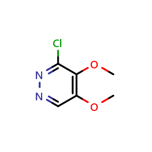 Chemical structure of 3-Chloro-4,5-dimethoxypyridazine , CAS 2096-22-2, AChemBlock U105350