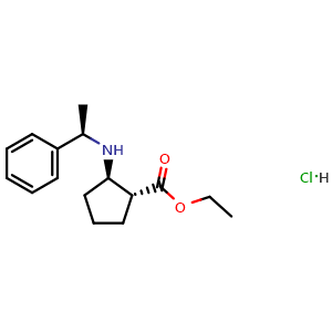(1R,2R)-ethyl 2-((R)-1-phenylethylamino)cyclopentanecarboxylate hydrochloride