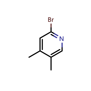 Chemical structure of 2-Bromo-4,5-dimethylpyridine , CAS 66533-31-1, AChemBlock U105397