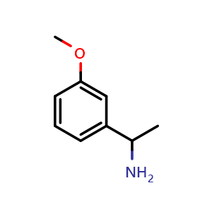 Chemical structure of 1-(3-Methoxyphenyl)ethylamine , CAS 62409-13-6, AChemBlock U105408