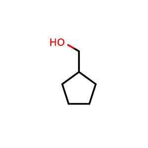 Chemical structure of Cyclopentanemethanol , CAS 3637-61-4, AChemBlock U105425