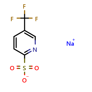 Chemical structure of Sodium 5-(trifluoromethyl)pyridine-2-sulfonate , CAS 147520-22-7, AChemBlock U105455