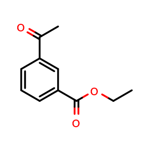 Chemical structure of Ethyl 3-acetylbenzoate , CAS 37847-24-8, AChemBlock U105495